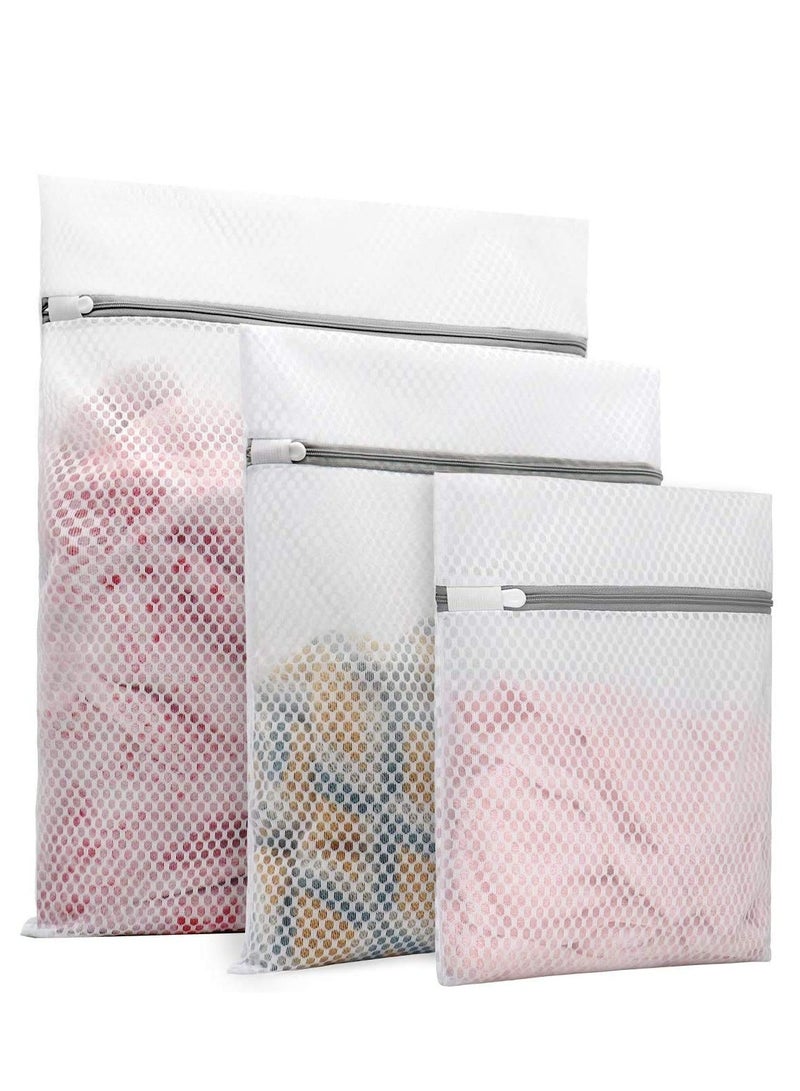 Excefore 3pcs Durable Honeycomb Mesh Laundry Bags for Delicates (1Large 20x24“, 1Medium 16x20”, 1Small12x16“)  - Image 1