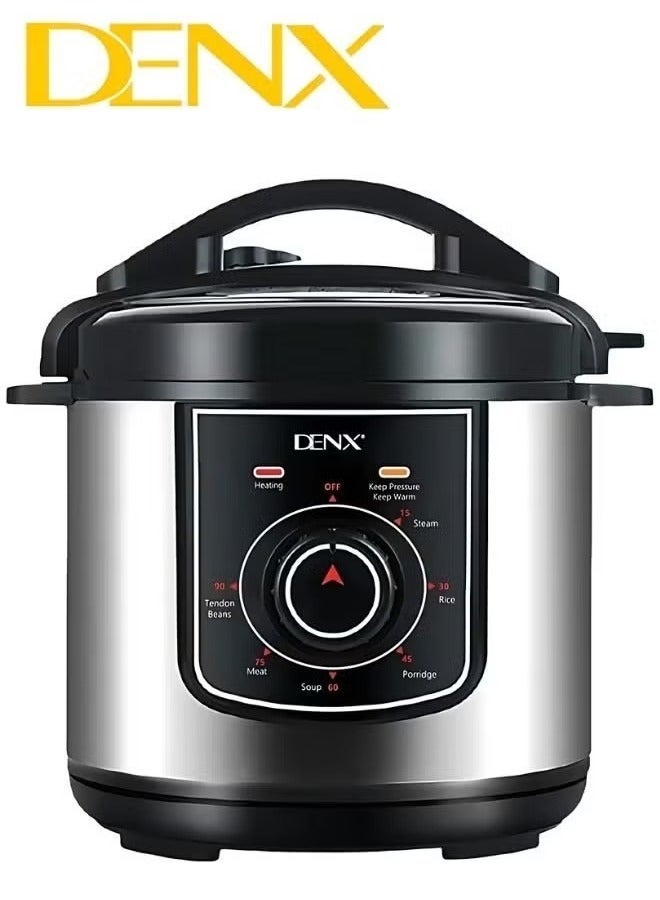 Denx Digital Electric Pressure Cooker Stainless Steel Body Touch Programmable 6L Capacity 1000 Watts - Image 5