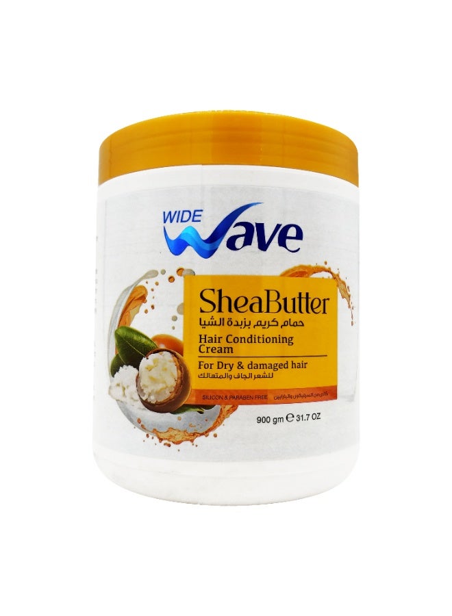 Wide Wave Shea Butter Hair Conditioning Cream 900g - Image 1