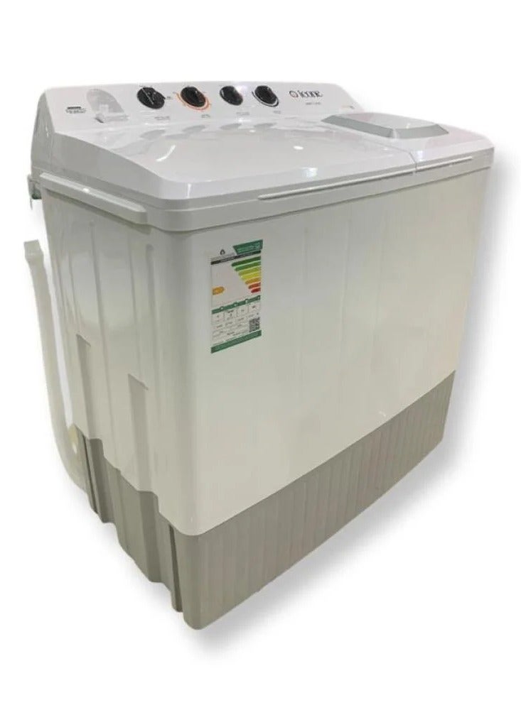 آيكون غسالة تحميل علوي  حوضين من ايكون بسعة 18 كجم، هيكل بلاستيكي مقاوم للصدأ، غطاء علوي شفاف لرؤية عملية الغسيل بسهولة، لوحة تحكم خلفية مرتفعة، موفرة للطاقة والمياه – مثالية لتلبية احتياجات الغسيل للعائلات WMTT-1800 - Image 2