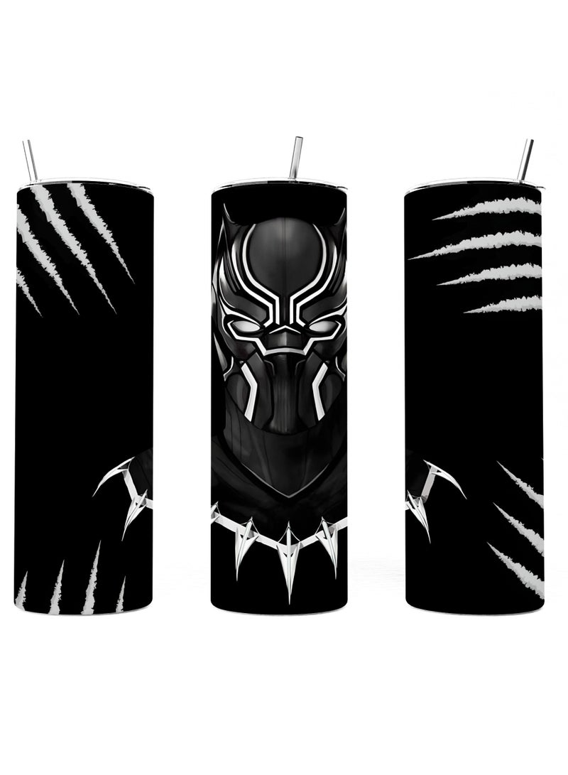 إم إي سي النمر الأسود كوب ماء من الفولاذ المقاوم للصدأ مع غطاء وقشة سعة 20 أونصة - Image 1