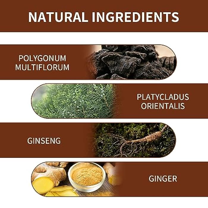 Hotiary Hair Darkening Shampoo Bar, Organic Polygonum Multiflorum Darkening Shampoo Bar for Gray Hair, Shouwu Blackening Hair Growth Treatment, 0 Silicone Oil (3 Ounce) (1) - Image 5