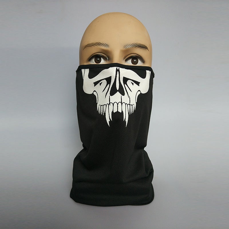 Generic New Call of Duty Game Skull Cover Ghost Mask Halloween Mask Quick-Dry Riding Sun Cover Mesh B21 White