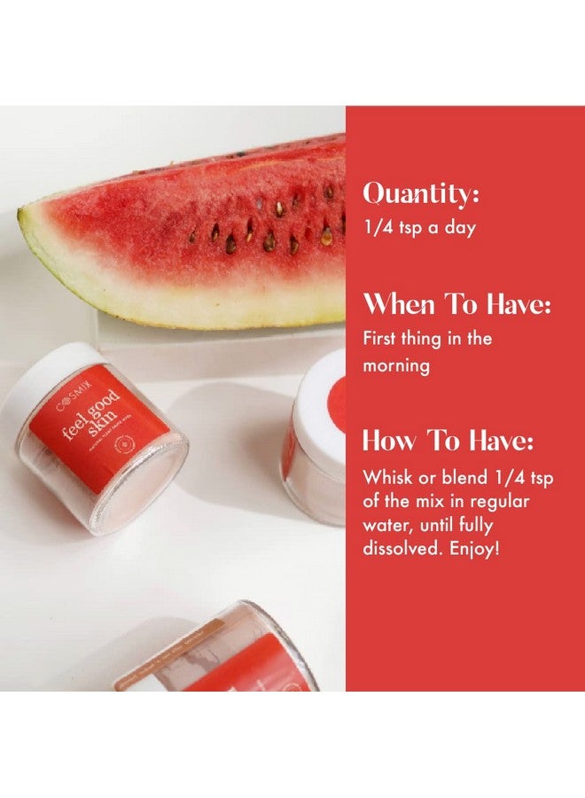 Cosmix Feel Good Skin For Nourished And Healthy Skin Supports Collagen Powder Production Superfood Blend With Bamboo Shoot & Centella 60 grams 40 Servings & 40 days Pack - Image 4