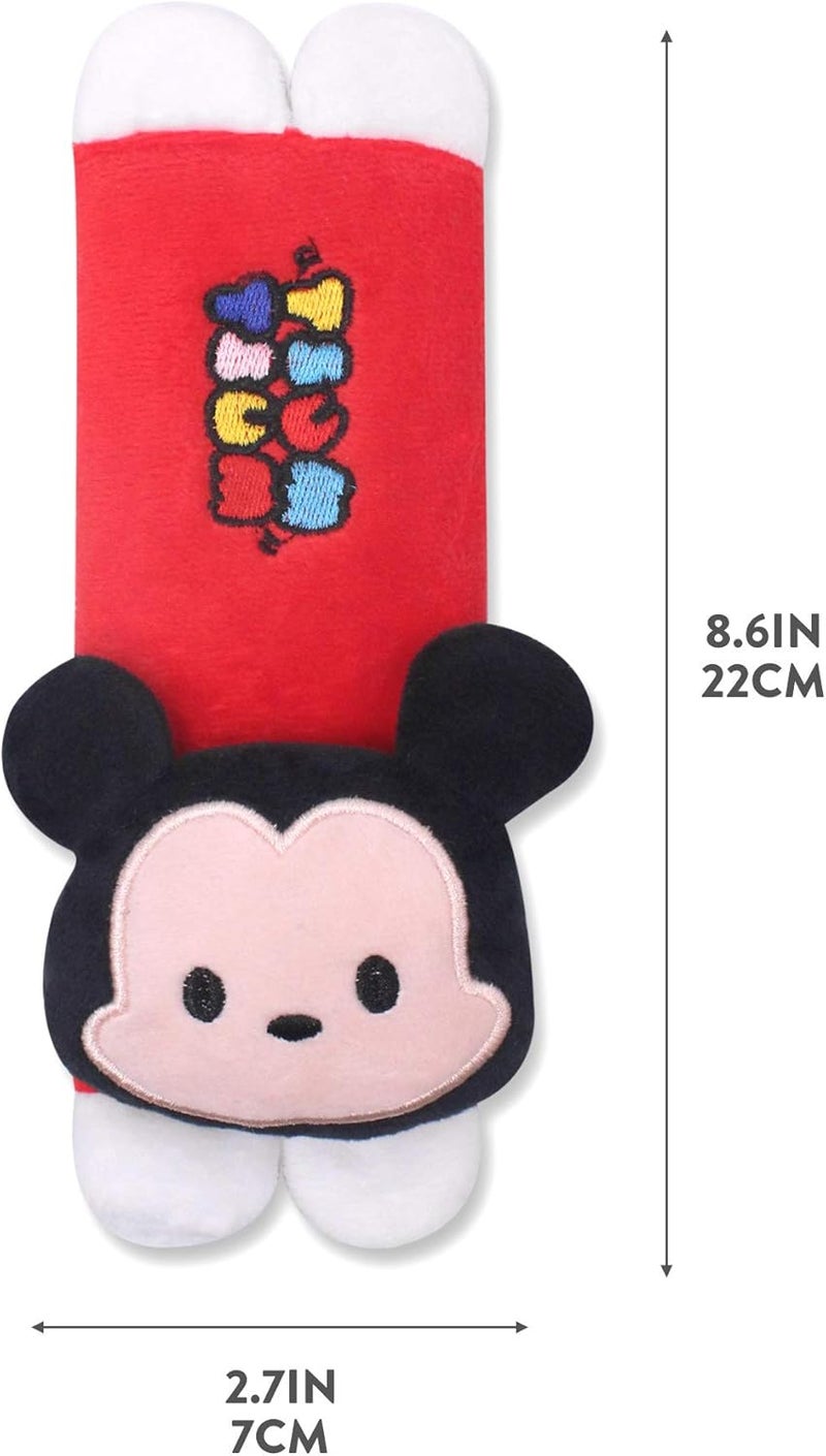 Finex 2 Pcs Set Mickey Minnie Plush Car Seat Belt Strap Covers Shoulder Cushion Pad - Image 3