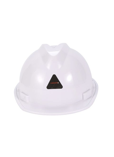Safety Helmet -White- Impact-Resistant HDPE Protective Hard Hat with Adjustable Chin Strap and Headgear - for Construction Sites, Industrial Work, Engineering Projects, and Outdoor Work