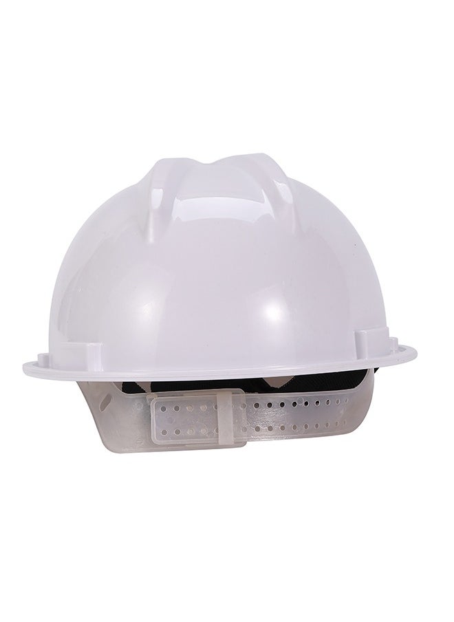 LAWAZIM - Safety Helmet -White- Impact-Resistant HDPE Protective Hard Hat with Adjustable Chin Strap and Headgear - for Construction Sites, Industrial Work, Engineering Projects, and Outdoor Work - Image 1
