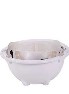 LAWAZIM Safety Helmet -White- Impact-Resistant HDPE Protective Hard Hat with Adjustable Chin Strap and Headgear - for Construction Sites, Industrial Work, Engineering Projects, and Outdoor Work  - Image 5