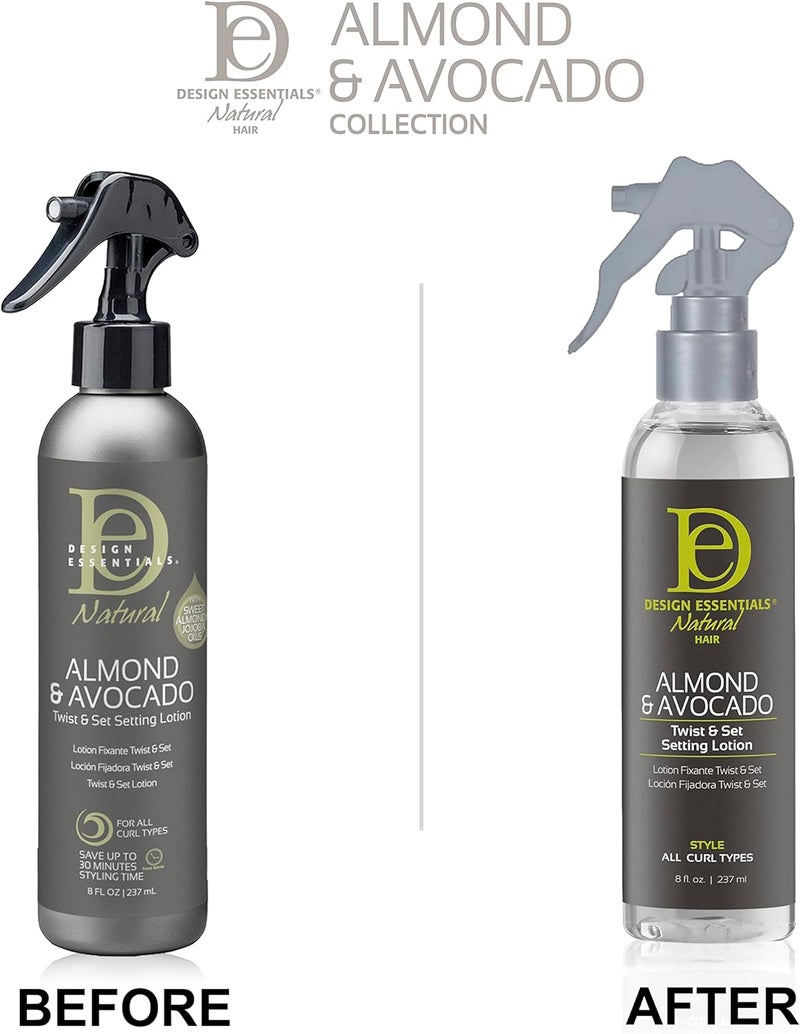 Design Essentials Natural Almond & Avocado Twist & Set Setting Lotion - 8 Fl Oz - Image 2