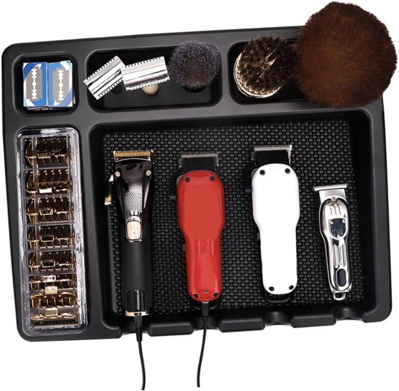 FRCOLOR Salon Tray for Hair Stylist Clipper Case Barber Station Organizer Hair Tool Organizer - Image 3