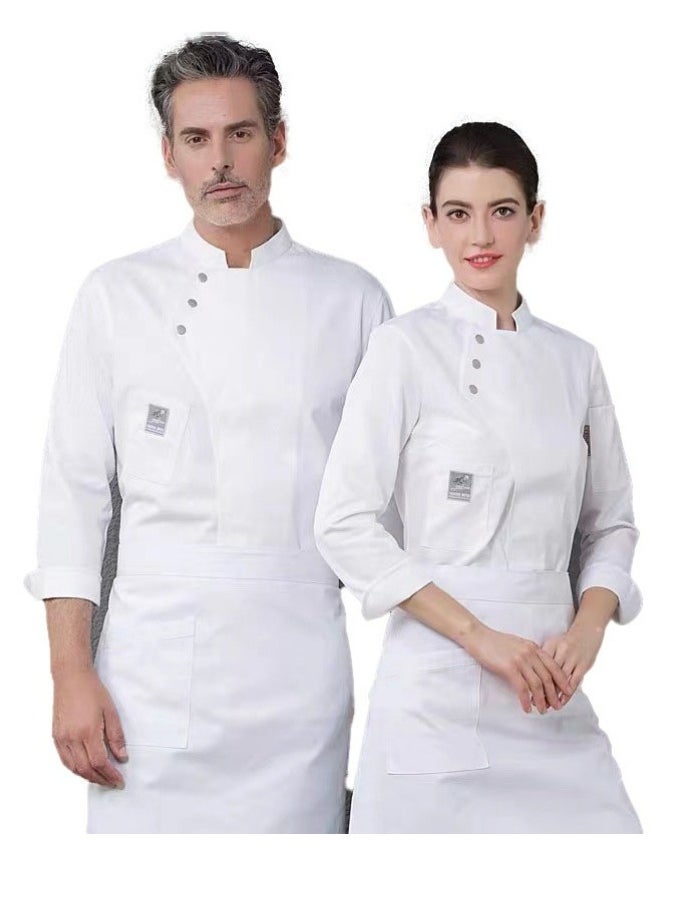 Gasin Chef's clothes are suitable for wearing long-sleeved tops in restaurants, bakeries and kitchens.  - Image 2