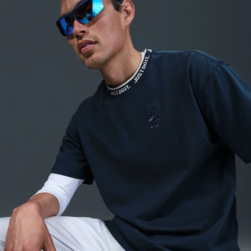 Nike Blue Men's Chelsea Premium JDI T-Shirt for Men | Best Price UAE