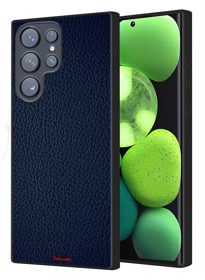 Tolwak Samsung Galaxy S22 Ultra 5G Protective Case Cover Leather Pattern - Image 1