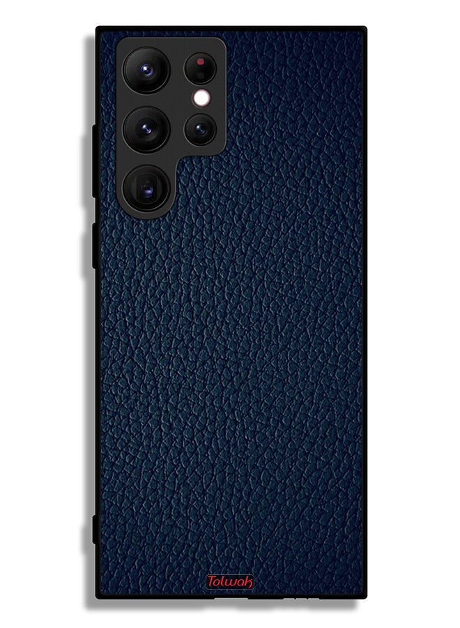Tolwak Samsung Galaxy S22 Ultra 5G Protective Case Cover Leather Pattern - Image 3