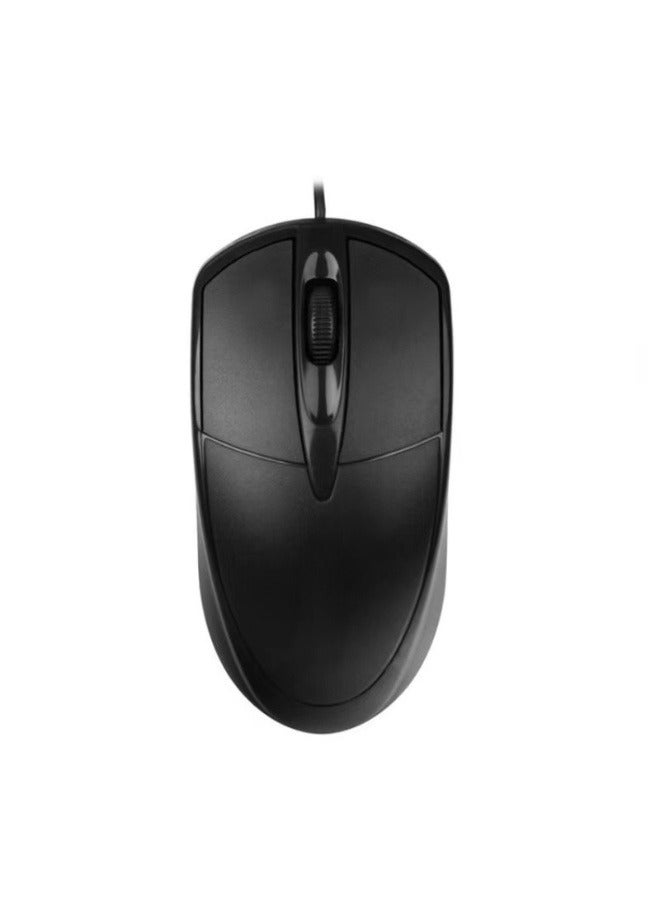 Silent Gaming USB Wired Mouse，Black, Ideal for Office，Gaming Use