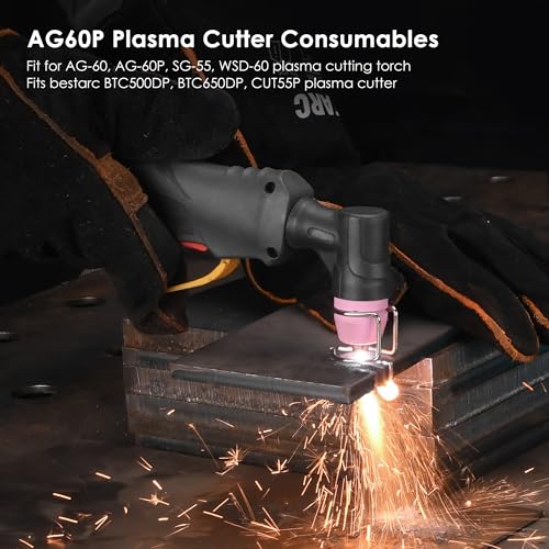 bestarc AG60P Plasma Cutter Consumables Cutting Torch Tip Nozzles Kit 50pcs For BTC500DP, BTC650DP - Image 2