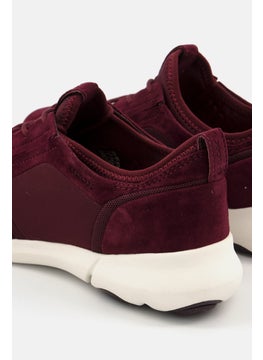 GEOX Women D Nebula S A Lace Up Casual Shoes, Maroon  - Image 2