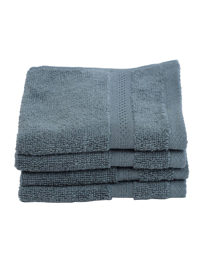 Bianca 500 GSM 100 Cotton Ultra Soft Zero Twist Hygro Tech 4Pc Face Towel Grey - Image 2