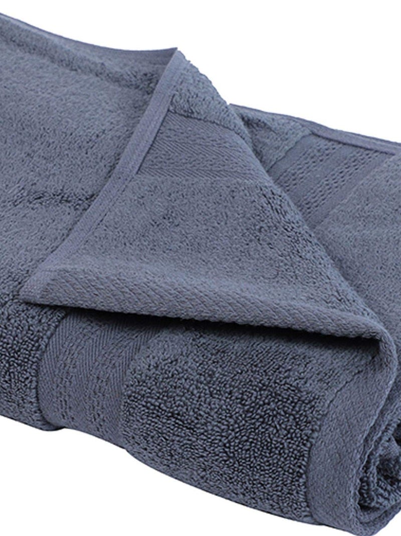 Bianca 500 GSM 100 Cotton Ultra Soft Zero Twist Hygro Tech 4Pc Face Towel Grey - Image 5