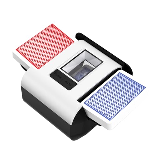 BIFTU Automatic Card Shuffler with Dual Modes Rechargeable 12 Deck Card Shuffle Machine Low Noise Operation Card Shuffler for Poker UNO Blackjack SkipBo Phase 10 - Image 1