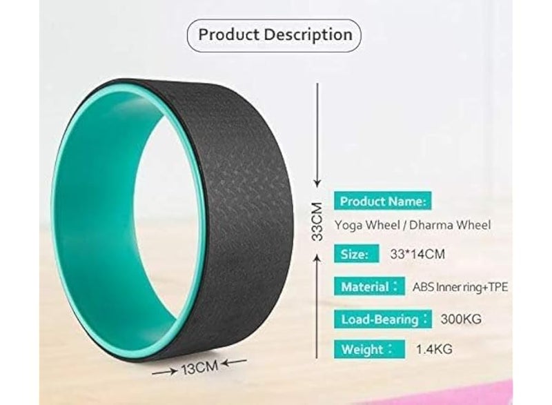 Multi-Use Yoga Wheel - Strengthen Waist, Back, Abdomen, Pilates, Workout - Image 2
