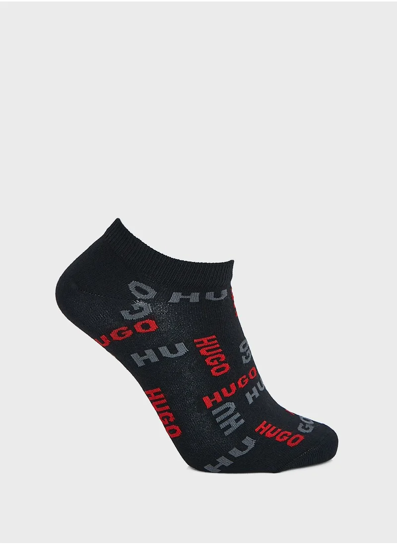 HUGO 2 Pack Logo Socks