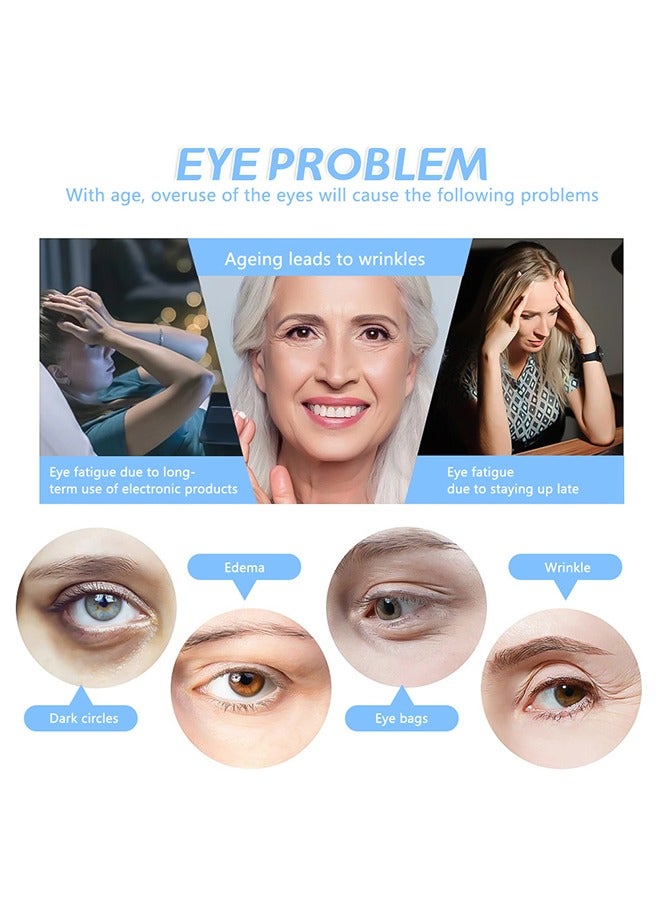 Unique Eye Massager - Facial Massager - Rechargeable Vibrating Massage Tool - 3 Color Modes and Vibration - Suitable for Anti-Aging - Puffy Eyes and Dark Circles - Skincare Products Absorb - Acupressure - Image 5