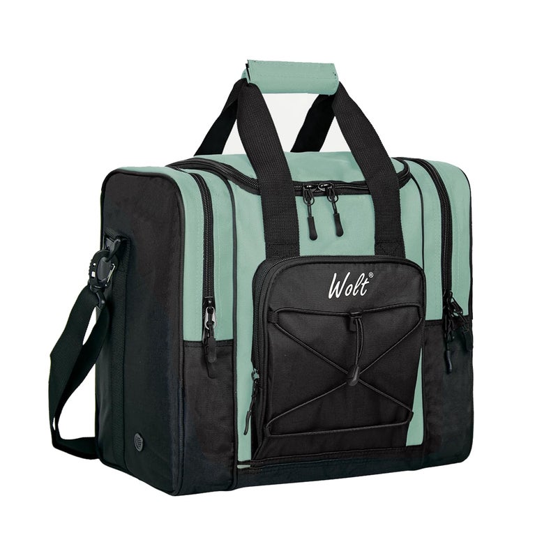 WOLT Bowling Ball Bag for Single Ball -Bowling Bag with Padded Holder, 2 Pockets Fit Shoes Up to Mens Size 14 and Accessories - Image 1