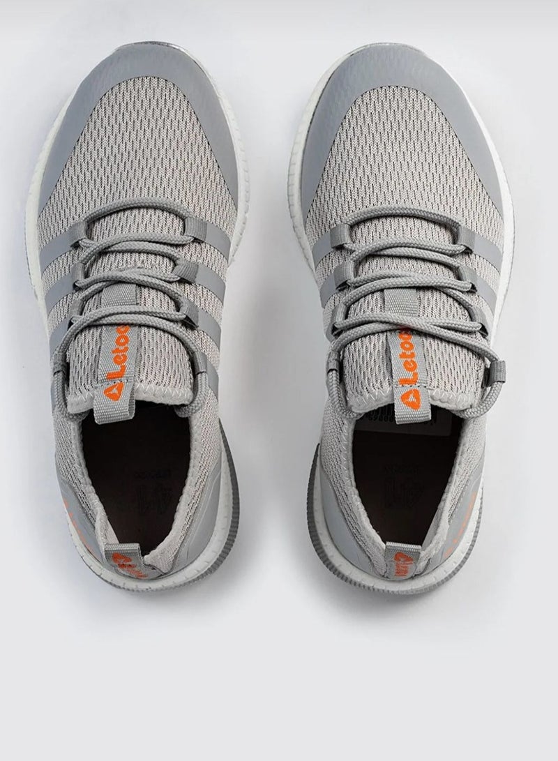 Sports shoes - from Leighton - gray color - flat heel - practical and comfortable for the feet  - Image 3