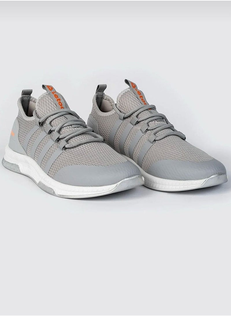 Sports shoes - from Leighton - gray color - flat heel - practical and comfortable for the feet  - Image 2