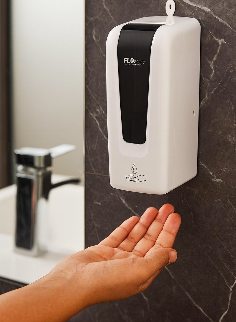 Flosoft automatic touchless wall mounted soap dispenser with sensor plastic automatic hand sanitizer dispenser 1000 ml white - Image 2