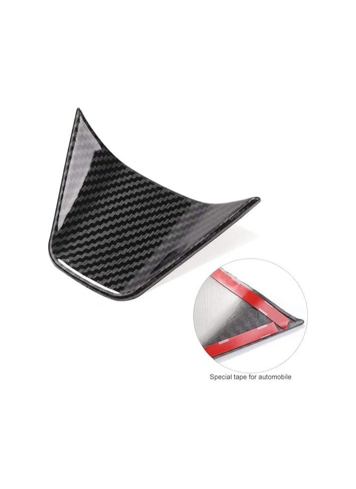 Generic Auto ABS Steering Wheel Cover Trim Frame Sticker Sport Style - Carbon Fiber Grain, for Toyota Camry 2022 2021 2020 2019 2018, for Avalon Accessories (3pcs)  - Image 2