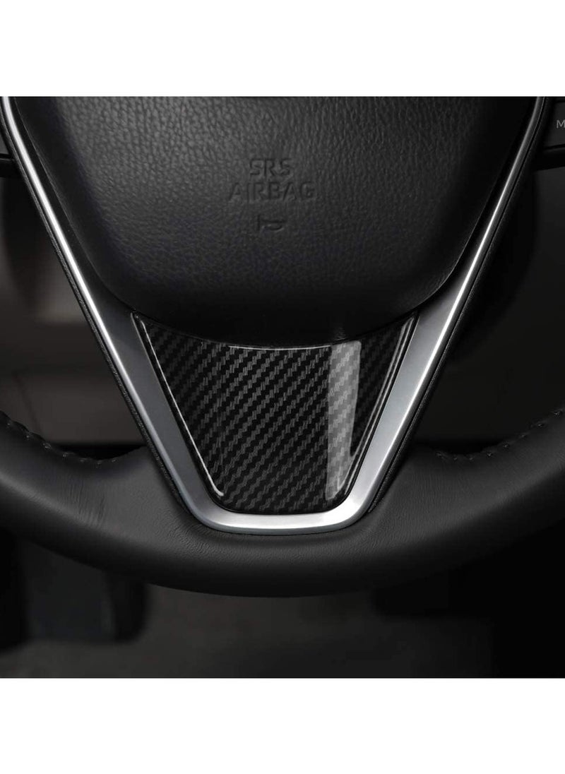 Generic Auto ABS Steering Wheel Cover Trim Frame Sticker Sport Style - Carbon Fiber Grain, for Toyota Camry 2022 2021 2020 2019 2018, for Avalon Accessories (3pcs)  - Image 3