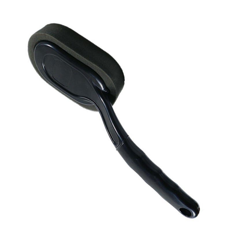 Ergonomic Handheld Tire Shine Applicator Brush Effortless Cleaning and Waxing Sponge Brush for Detailing and Maintaining - Image 1