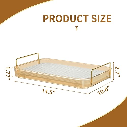 Seoneiro Whiskey Tray, Glass Cup Rack, Mug Holder, Coffee Cup Organizer, Bathroom Countertop with Drain Board Wine Glass Decorative Organizer, Food Tray, Kitchen Spice Rack - Image 4