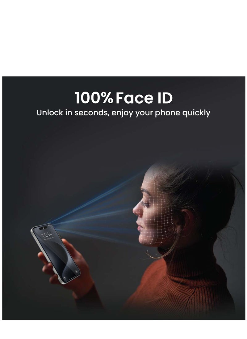 Brave - iPhone 15 Pro Max Privacy Screen Protector 6.7 inch, [Full Coverage & Military Grade Shatterproof] Anti Spy 9H Tempered Glass Screen Protector [Longest Durable] Easy Installation, Case Friendly, Black - Image 1