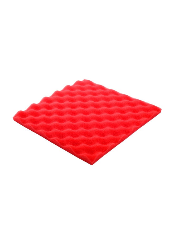 NIBEMINENT 24-Piece Recording Studio Soundproof Wedge Foam Red 33cm - Image 1