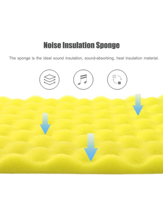 NIBEMINENT 24-Piece Recording Studio Soundproof Wedge Foam Red 33cm - Image 4