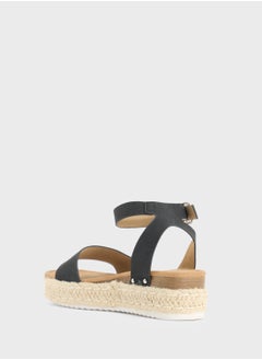ELLA Low Wedge Ankle Strap Sandal  - Image 3