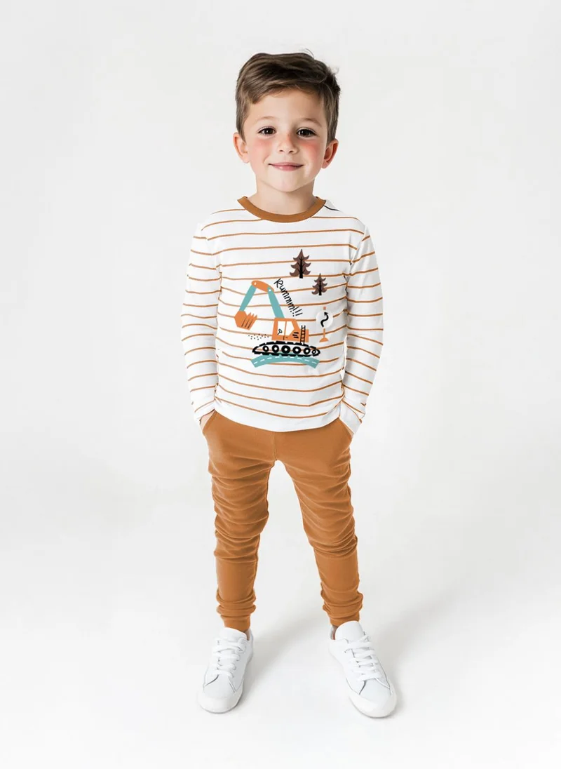 نوتيناتي Nautinati Boys Graphic Print Cotton T-shirts | Pack of 2 T-shirts for 1-5 Years