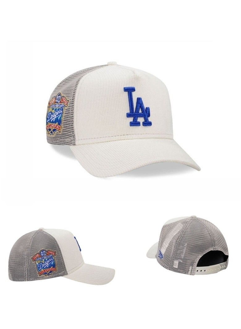 NEW ERA MLB Los Angeles Dodgers Baseball Cap Adjustable Snapback Hat Trendy Streetwear Style for Men and Women