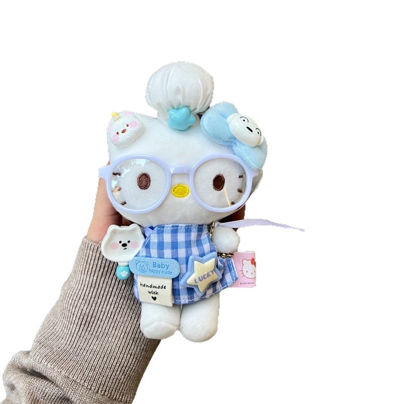 Plush Cartoon Hello Kitty Keychain Charm - Image 5