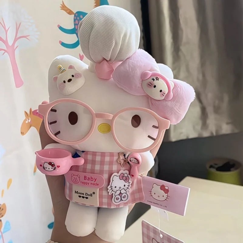 Plush Cartoon Hello Kitty Keychain Charm - Image 3