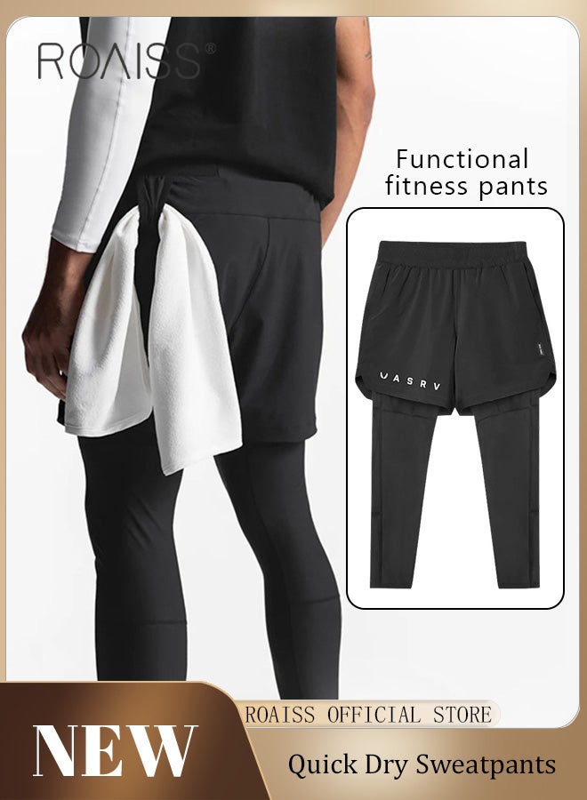 Men Stretch Basketball Pants with Mesh Design Anti Exposure Breathable and Comfortable Outdoor Sports Cropped Breathable Fabric Quick Drying image 3