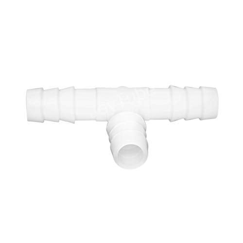 JoyTube Plastic 1/2" ID Hose Barb Fittings, Equal Barbed Tee Pipe Connectors 3 Way Joint Splicer Mender Union Adapter for Boat Aquarium, Pack of 6 - Image 4