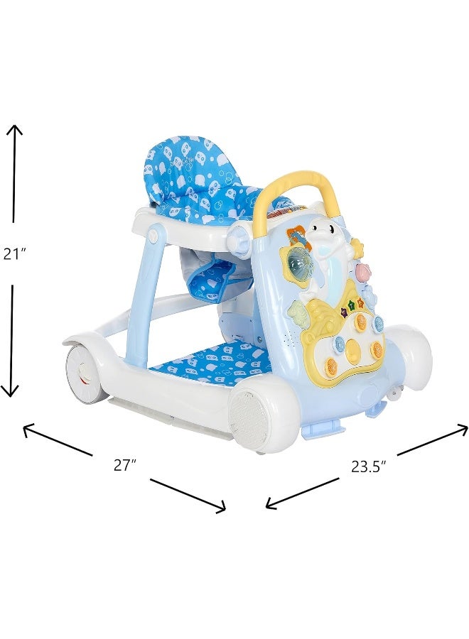 Dream On Me Splash Walker and Activity Center, Aqua - Image 3