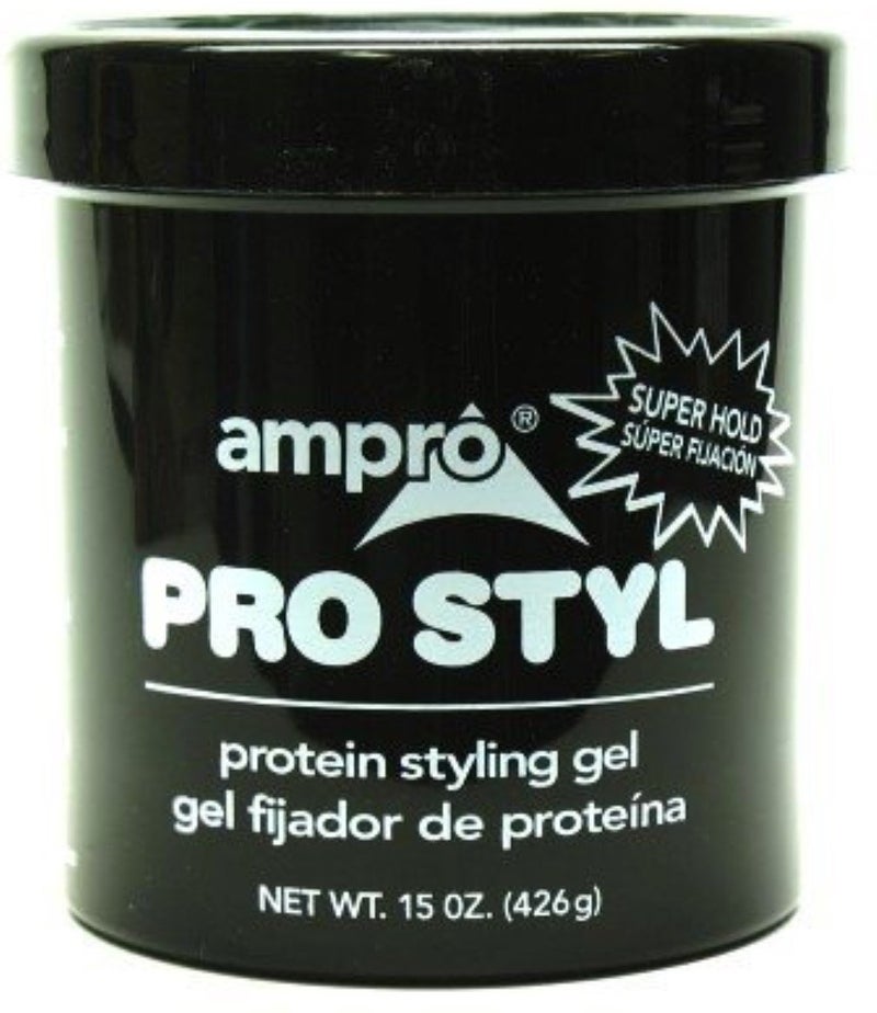Ampro Pro Styl Protein Super Hold Styling Gel, 15 Ounce
