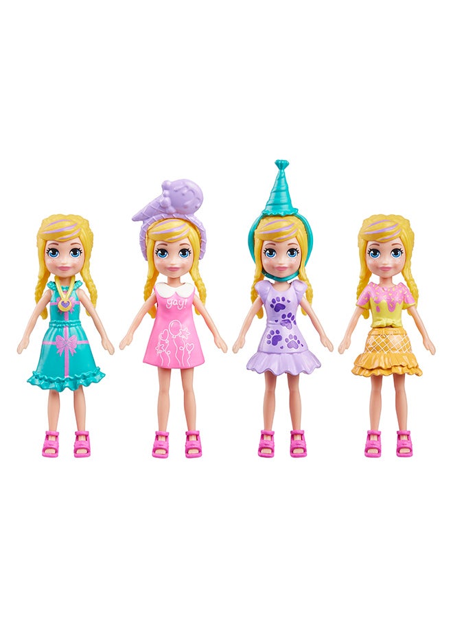 Barbie Dolls & Pet Playset with Fashion & Food Accessories, Polly Birthday Party Pack​​​  - Image 3