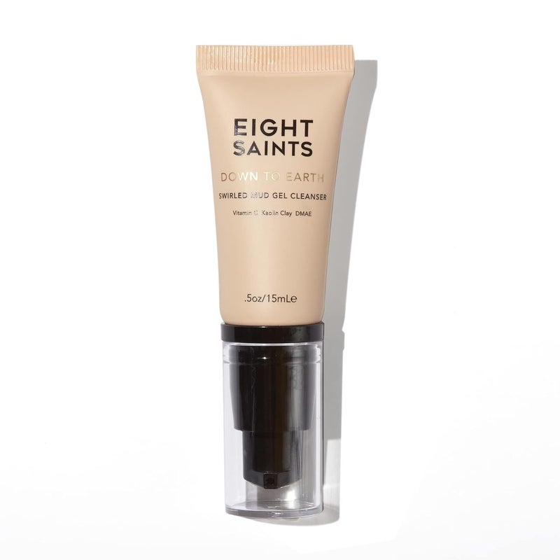 Eight Saints Down To Earth Mud Gel Face Wash Natural and Organic Gentle and Effective Daily Anti Aging Facial Cleanser Makeup Remover Nourishing and Hydrating Face Cleanser