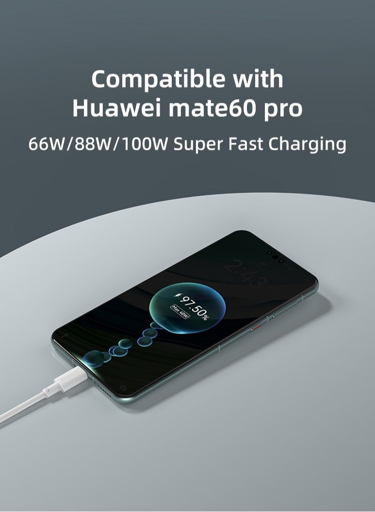 Huntkey AC01 - USBA to USB-C, TPE, iPhone 15, Sumsung, Oneplus Fast Charging Cable, Current: 5A, 1.2M - Image 3